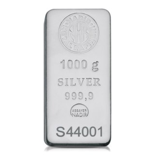 1 Kilo Srebrna Sztabka | Nadir Metal Rafineri