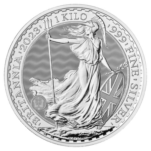 1 Kilogram Britannia Karol III Srebrna Moneta | 2023 1 Kilogram Britannia Karol III Srebrna Moneta | 2023