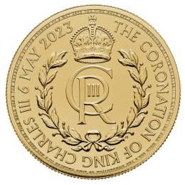 1 uncja złota Koronacja Karola III 2023 – moneta kolekcjonerska The Royal Mint w kapslu