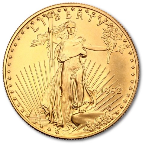 Złota moneta bulionowa Amerykański Orzeł 1 oz – próba 916.7