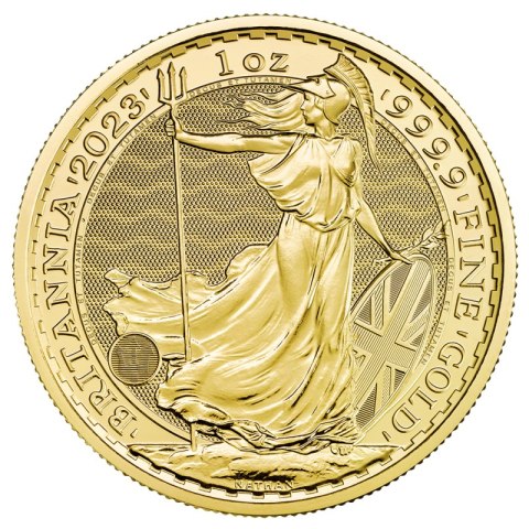 1 oz złota moneta Britannia 2023 z wizerunkiem Elżbiety II 1 oz złota moneta Britannia 2023 z wizerunkiem Elżbiety II
