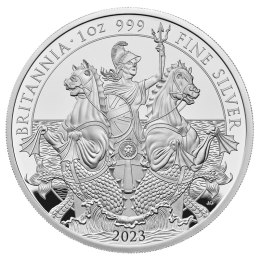 1 Uncja Britannia Karol III Srebrna Moneta | Proof | 2023