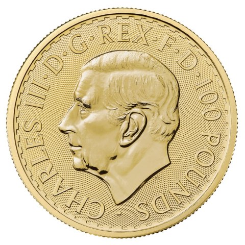1 Uncja Britannia Karol III Złota Moneta | 2023