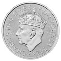 1 Uncja Britannia Koronacja Karol III Srebrna Moneta | 2023