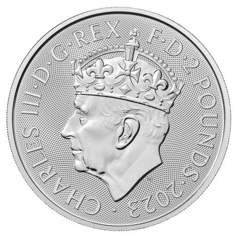 1 Uncja Britannia Koronacja Karol III Srebrna Moneta | 2023 1 Uncja Britannia Koronacja Karol III Srebrna Moneta | 2023