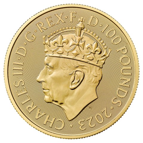 1 Uncja Britannia Koronacja Karol III Złota Moneta | 2023 1 Uncja Britannia Koronacja Karol III Złota Moneta | 2023