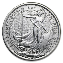 1 Uncja Britannia Srebrna Moneta | Mieszane Roczniki