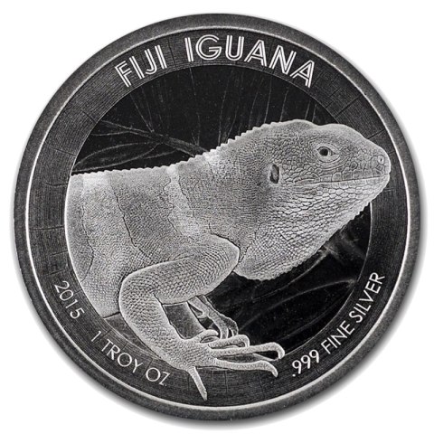 1 Uncja Fidżi Iguana Srebrna Moneta | 2015 1 Uncja Fidżi Iguana Srebrna Moneta | 2015