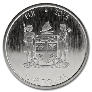 1 Uncja Fidżi Iguana Srebrna Moneta | 2015