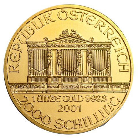 Złota moneta 1 oz Wiedeńscy Filharmonicy – mieszane roczniki Złota moneta 1 oz Wiedeńscy Filharmonicy – mieszane roczniki