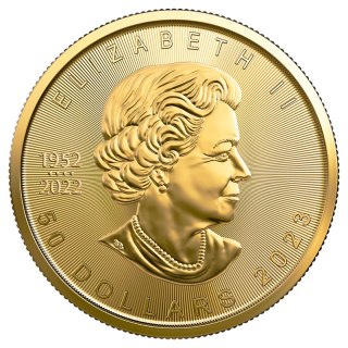 1 Uncja Liść Klonowy Złota Moneta | 2023