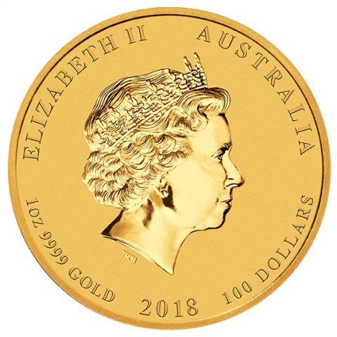 1 Uncja Lunar II Rok Psa Złota Moneta | 2018 1 Uncja Lunar II Rok Psa Złota Moneta | 2018