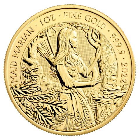 1 Uncja Maid Marian Zlota Moneta | 2022 1 Uncja Maid Marian Zlota Moneta | 2022