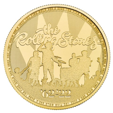 1 Uncja Rolling Stones Złota Moneta | 2022 1 Uncja Rolling Stones Złota Moneta | 2022