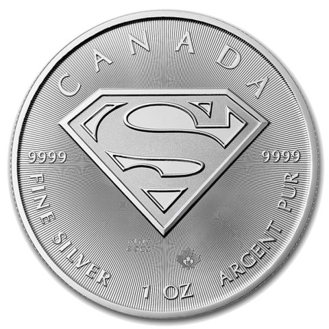 1 Uncja Superman™ Srebrna Moneta 1 Uncja Superman™ Srebrna Moneta