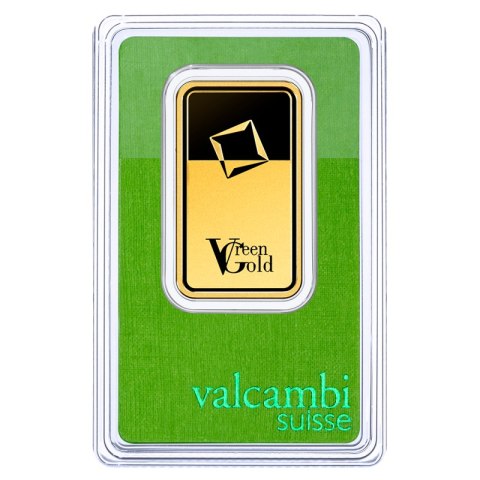 1 Uncja Złota Sztabka | Valcambi | Green Gold