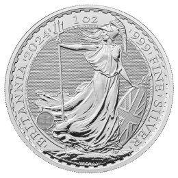 1 oz Britannia Karol III Srebrna Moneta | 2024
