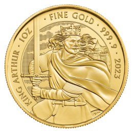 1 oz Król Artur Złota Moneta 2023 z serii Mity i Legendy
