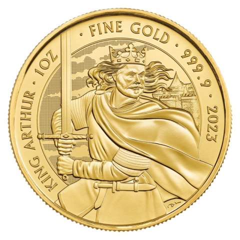 1 oz Król Artur Złota Moneta 2023 z serii Mity i Legendy 1 oz Król Artur Złota Moneta 2023 z serii Mity i Legendy