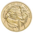 1 oz złota moneta Merlin 2023 z serii Mity i Legendy