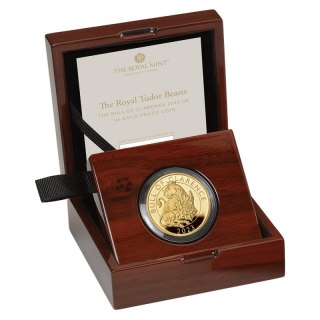 1 oz Tudor Beasts The Bull of Clarence Złota Moneta | Proof | 2023