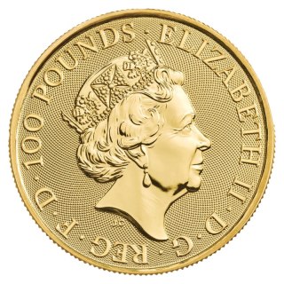 1 oz Tudor Beasts Yale of Beaufort Złota Moneta | 2023