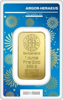 Złota sztabka 1 oz Rok Królika 2023 Argor-Heraeus – blister CertiCard, złoto inwestycyjne próby 999.9