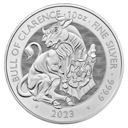 10 oz Tudor Beasts The Bull of Clarence Srebrna Moneta | 2023