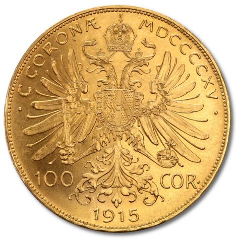 100 Koron Austriackich Franciszek Józef I Złota Moneta | Uszkodzona 100 Koron Austriackich Franciszek Józef I Złota Moneta | Uszkodzona
