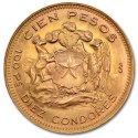 100 Peso Chile Złota Moneta | 1895 -1980