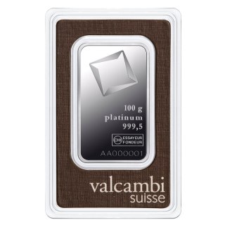 100g Platynowa Sztabka | Valcambi
