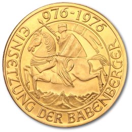 1000 Szylingów Austriackich Babenberger Złota Moneta
