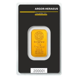 10g Sztabka złota | Argor-Heraeus