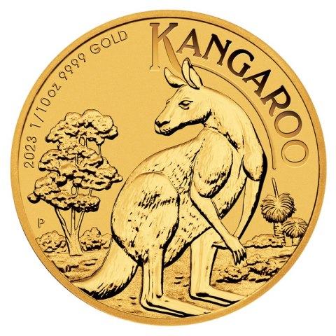 1/10 Uncji Australijski Kangur Złota Moneta | 2023 1/10 Uncji Australijski Kangur Złota Moneta | 2023