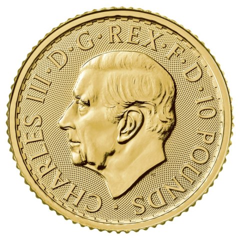 1/10 Uncji Britannia Karol III Złota Moneta | 2023 1/10 Uncji Britannia Karol III Złota Moneta | 2023