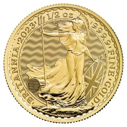1/2 Uncja Britannia Elżbieta II Złota Moneta | 2023
