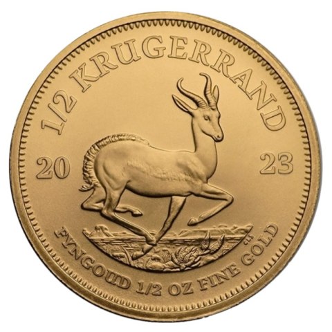 1/2 Uncji Krugerrand Złota Moneta | 2023 1/2 Uncji Krugerrand Złota Moneta | 2023