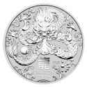 1/2 Uncji Lunar III Rok Smoka Srebrna Moneta | 2024