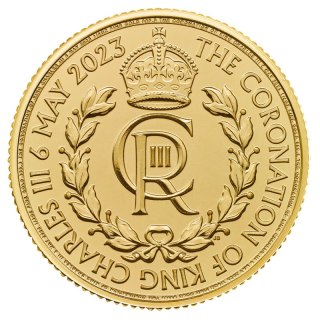 1/4 Uncja Koronacja Karol III Złota Moneta | 2023