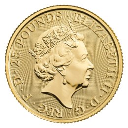 1/4 oz Tudor Beasts Yale of Beaufort Złota Moneta | 2023
