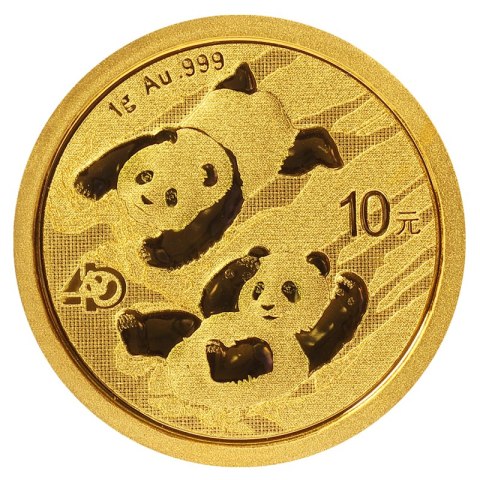 1g Chińska Panda Złota Moneta | 2022