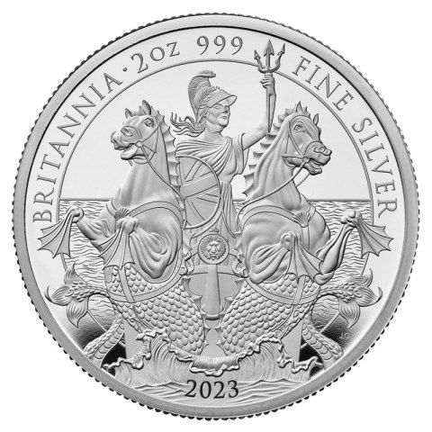 2 Uncje Britannia Karol III Srebrna Moneta | Proof | 2023 2 Uncje Britannia Karol III Srebrna Moneta | Proof | 2023