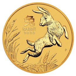 2 Uncje Lunar III Rok Królika Złota Moneta | 2023