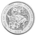 2 oz Tudor Beasts Yale of Beaufort Srebrna Moneta | 2023