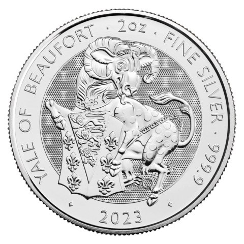 2 oz Tudor Beasts Yale of Beaufort Srebrna Moneta | 2023 2 oz Tudor Beasts Yale of Beaufort Srebrna Moneta | 2023
