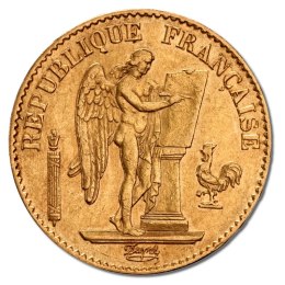 20 Franków Francja Trzecia Republika Anioł Złota Moneta | 1871-1898
