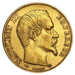 20 Franków Napoleon III Bonaparte Złota Moneta | Mieszane Roczniki