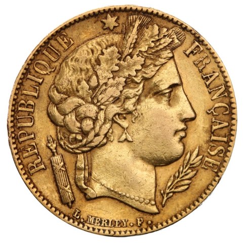 20 French Francs Cérès 2nd Republic | Gold | 1848-1852