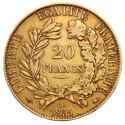 20 French Francs Cérès 2nd Republic | Gold | 1848-1852