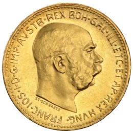 20 Koron Austriackich Franciszek Józef I Złota Moneta | Nowe bicie